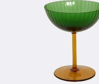 La DoubleJ Champagne coup, green, set of two GREEN LADJ22CHA238GRN
