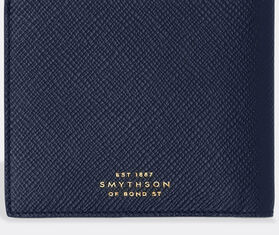 Smythson &#39;Panama&#39; six card slot, navy BLUE SMYT22WAL348BLU