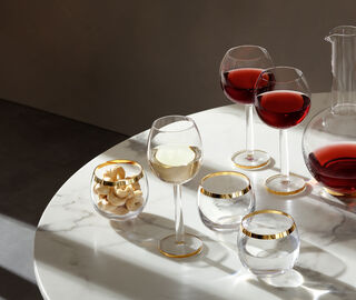 LSA International 'Luca' wine goblet, set of two GOLD LSAI21LUC847GOL