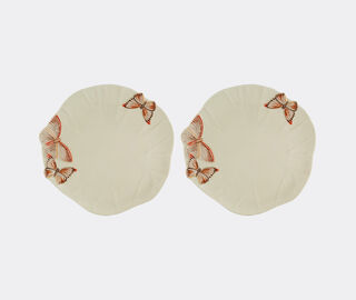 Bordallo Pinheiro 'Cloudy Butterflies' charger plate, set of two, pink MULTICOLOUR BOPI23CLO543MUL