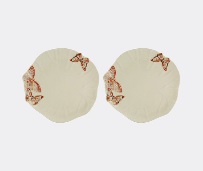 Bordallo Pinheiro 'Cloudy Butterflies' charger plate, set of two, pink MULTICOLOUR BOPI23CLO543MUL