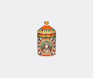 Dolce&amp;Gabbana Casa 'Carretto' porcelain scented candle, wild jasmine, red lid RED DGCA23PER945MUL