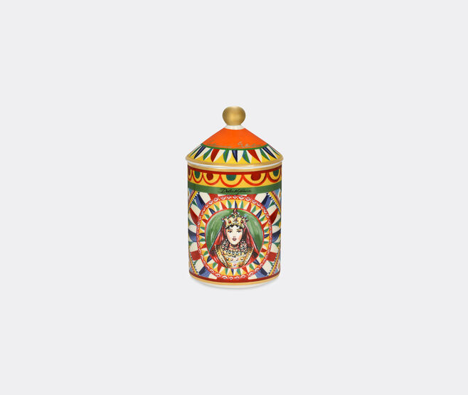 Dolce&Gabbana Casa 'Carretto' porcelain scented candle, wild jasmine, red lid RED DGCA23PER945MUL