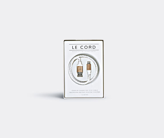 Le Cord Iphone cable White, Light wood ${masterID}