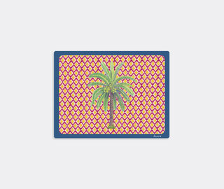 Lisa Corti 'Masonite' rectangular placemat, set of two, hima palma yellow YELLOW LICO23MAS585MUL