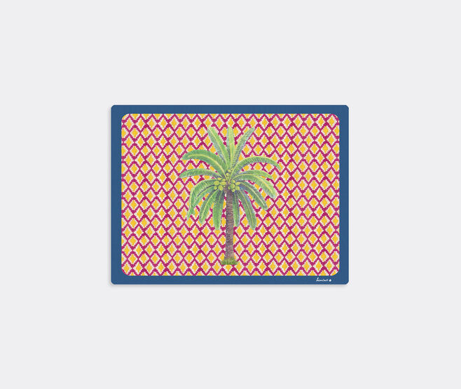 Lisa Corti 'Masonite' rectangular placemat, set of two, hima palma yellow YELLOW LICO23MAS585MUL