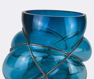 Vanessa Mitrani 'Pelote' vase, duck blue BLUE VAMI26PEL274BLU