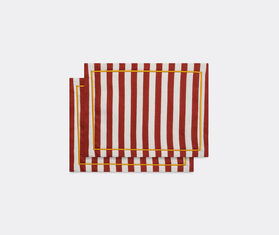 La DoubleJ &#39;Riviera Mattone&#39; placemat, set of two, multicolor TERRACOTTA LADJ24RIV380MUL