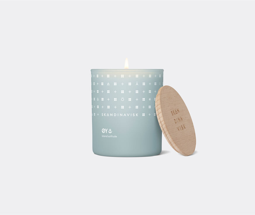 Skandinavisk 'Øy' scented candle with lid  SKAN20SCE021BLU