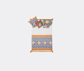 Lisa Corti 'Arabesque Corolla' rectangular cushion, blue and orange MULTICOLOUR LICO23BAB797MUL