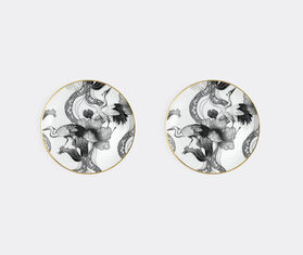 Simone Guidarelli Home 'Wing of Water' bread plate, set of two, black and white MULTICOLOUR SIMO26SOU815MUL