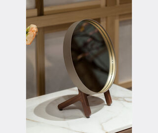Poltrona Frau 'Ren' table mirror TAUPE POFR20REN935BRW