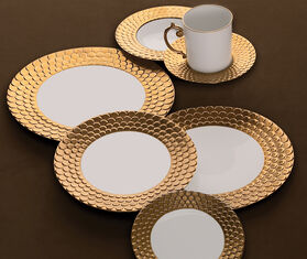 L&#39;Objet &#39;Aegean&#39; dessert plate, gold GOLD LOBJ23AEG468GOL