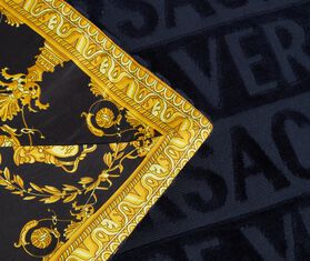 Versace 'I Love Baroque' beach towel, blue BLUE VERS22BEA851BLU