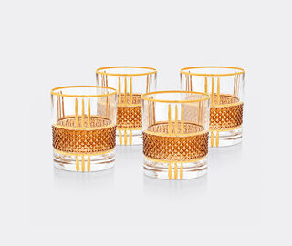 Les-Ottomans 'Amber Gold' tumbler, set of four, gold MULTICOLOUR OTTO26AMB008MUL