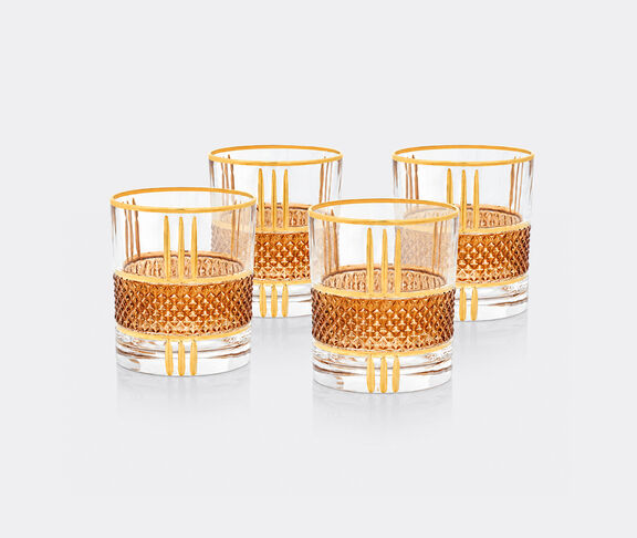 Les-Ottomans 'Amber Gold' tumbler, set of four, gold undefined ${masterID} 2
