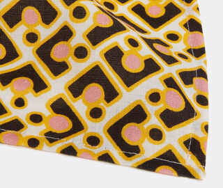La DoubleJ 'Puzzle Rosa' large napkins, set of two MULTICOLOUR LADJ22LAR412MUL