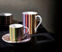 Missoni 'Stripes Jenkins' coffee cup and saucer, set of two, red Multicolour MIHO22STR262MUL
