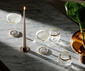 LSA International 'Luca' coupe glass, set of two GOLD LSAI21LUC809GOL