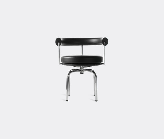Cassina 'LC7' swivel chair, chrome structure BLACK CASS21SWI890BLK