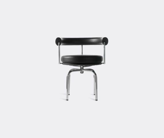 Cassina 'LC7' swivel chair, chrome structure