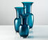 Venini 'Opalino Satin' vase, S, horizon blue satin VENI20SAT096BLU