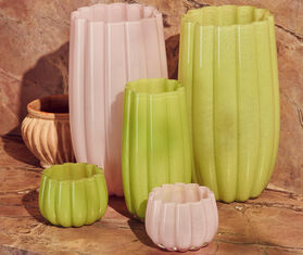 POLSPOTTEN 'Melon' vase, large, green MULTICOLOUR POLS23MEL509GRN