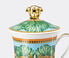 Rosenthal 'Jungle Animalier' mug with lid green ROSE23MUG135GRN
