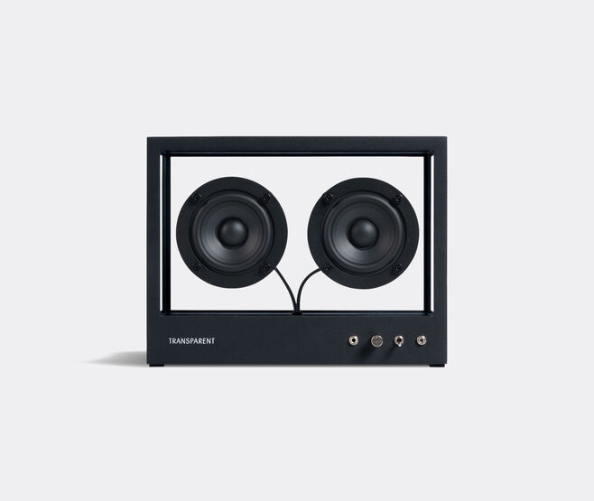 Transparent 'Small Transparent Speaker', black BLACK TRAN23SMA054BLK