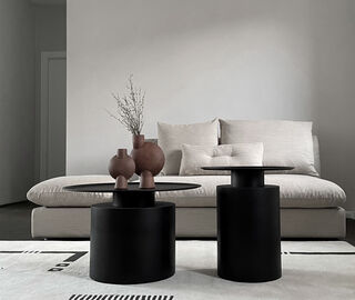 101 Copenhagen 'Pillar' table, tall, black BLACK COPH22PIL283BLK