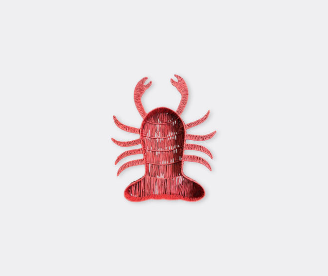 Les-Ottomans 'Lobster' basket, red RED OTTO26RAF822RED