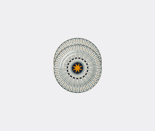 La DoubleJ 'Feria' dessert plate, set of two, multicolor MULTICOLOUR LADJ24FER205MUL