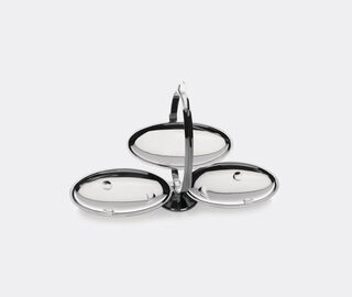 Alessi 'Anna Gong' folding cake stand SILVER ALES20ALZ767SIL