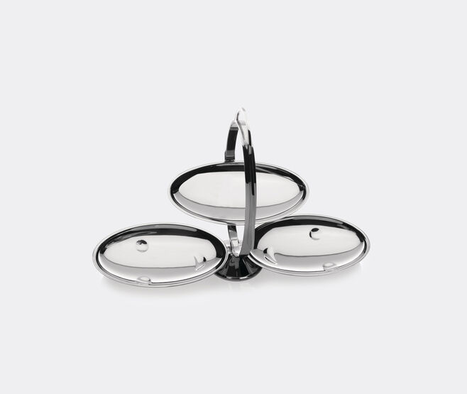Alessi 'Anna Gong' folding cake stand SILVER ALES20ALZ767SIL