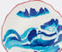 Seletti 'Classic on Acid, Melting Landscape' dessert plate blue SELE23DES336MUL