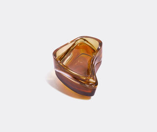 Zaha Hadid Design 'Plex' vessel, amber AMBER ZAHA20PLE014YEL