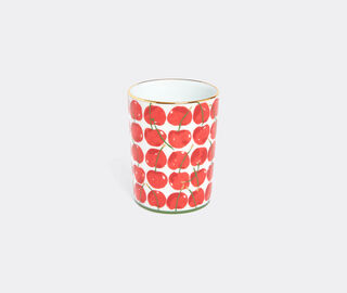 La DoubleJ 'Cherries' decorative cup, ivory IVORY LADJ25DEC462MUL
