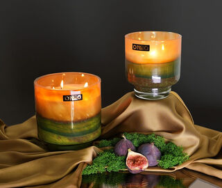 ONNO Collection 'Art Jane' candle True fig scent, medium, green multicolor GREEN ONNO25JAN796GRN