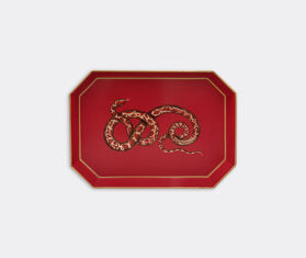 Les-Ottomans 'Fauna' hand painted iron tray, snake MULTICOLOUR OTTO23FAU125MUL