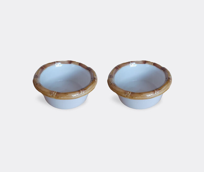 Les-Ottomans 'Bamboo' starter bowl, set of two MULTICOLOUR OTTO23BAM926MUL