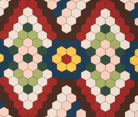La DoubleJ &#39;Honeycomb Tiles&#39; runner MULTICOLOUR LADJ23RUN666MUL