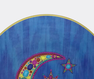Les-Ottomans Plates, set of four, blue MULTICOLOUR OTTO20POR313MUL