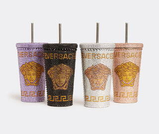 Versace 'Medusa' studded travel cup mug, lilac LILAC VERS22TRA563LIL