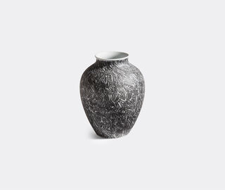 Cassina 'Post Scriptum' curved vase, black WHITE CASS22POS976MUL