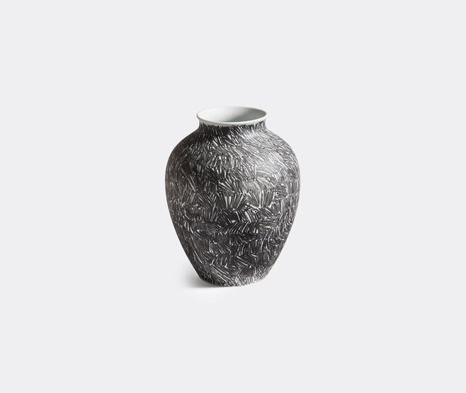Cassina 'Post Scriptum' curved vase, black WHITE CASS22POS976MUL