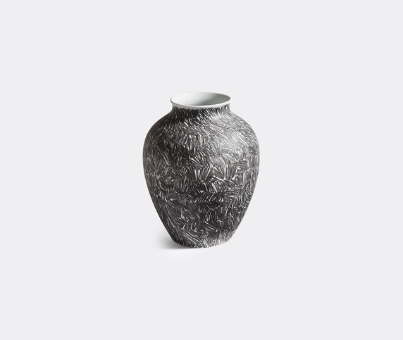 Cassina 'Post Scriptum' curved vase, black