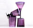 L'Objet 'Prism' wine glass, set of four, purple Purple LOBJ24PRI105PUR