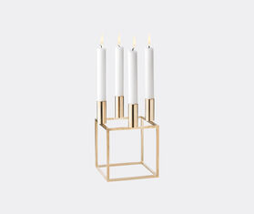 Audo Copenhagen 'Kubus 4' candleholder, gold plated GOLD BYLA22KUB679GOL