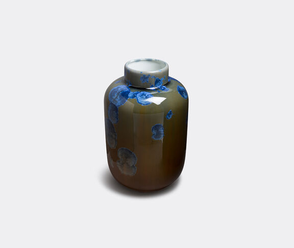 Milan Pekar Studio Vase, Krystalline Glaze (Extra Large) Brown, Blue ${masterID} 2