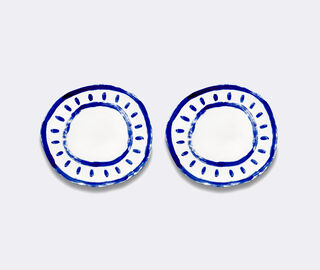Serax 'Line-Up 01' serving plate, blue and white WHITE SERA26SER044WHI